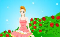 roses ballerina dressup