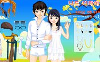 spring couple dressup